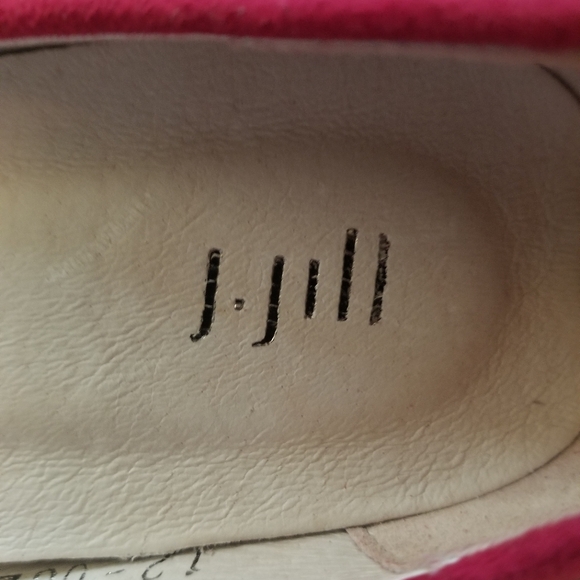 J JILL Pointy Toe Suede Fuchsia Flats - Size 8 - Picture 7 of 8